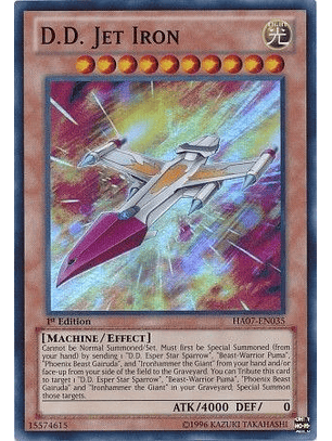 D.D. Jet Iron - HA07-EN035 - Super Rare 1st Edition