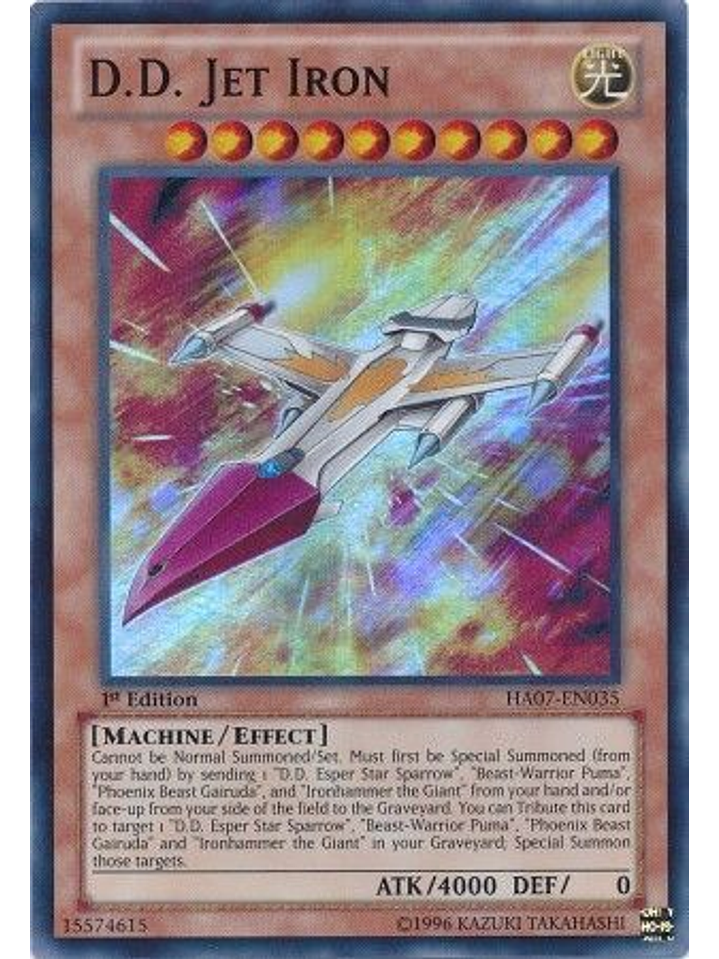 D.D. Jet Iron - HA07-EN035 - Super Rare 1st Edition 1