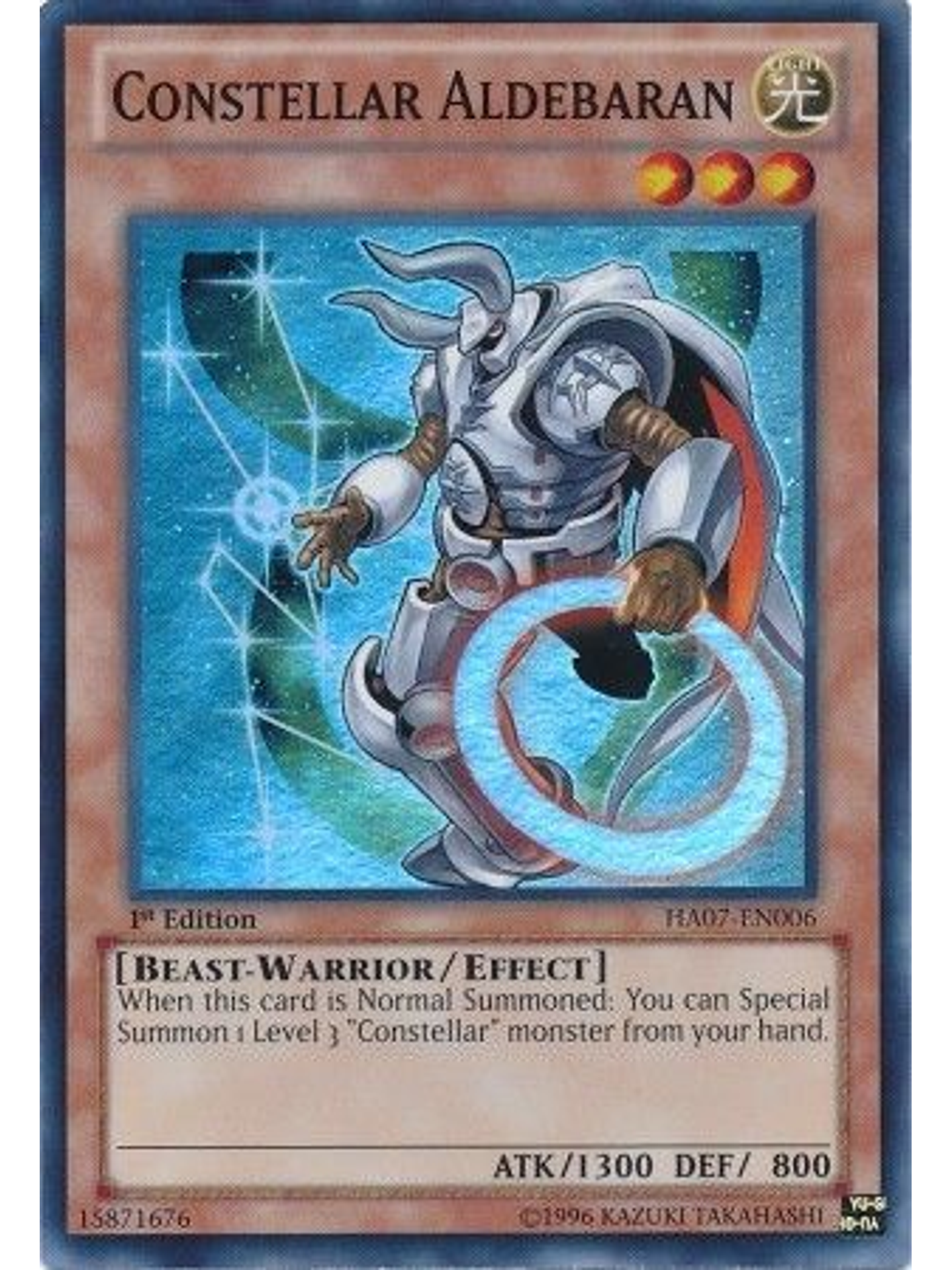 Constellar Aldebaran - HA07-EN006 - Super Rare 1st Edition 1