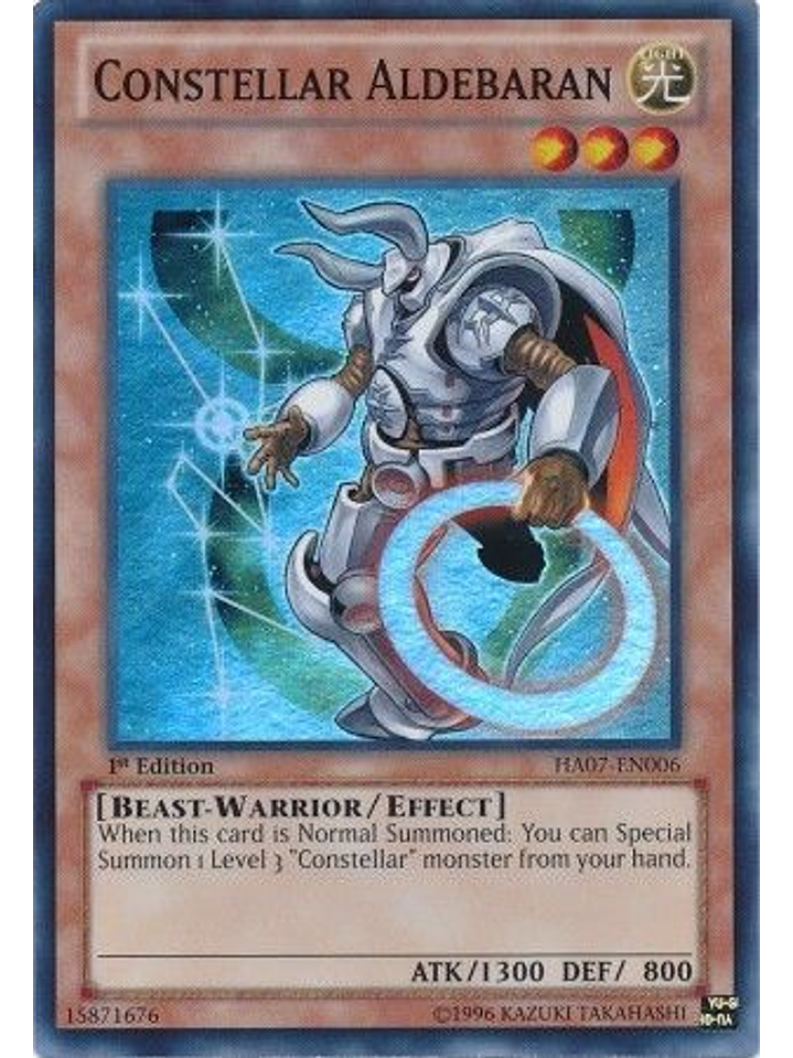 Constellar Aldebaran - HA07-EN006 - Super Rare 1st Edition 1