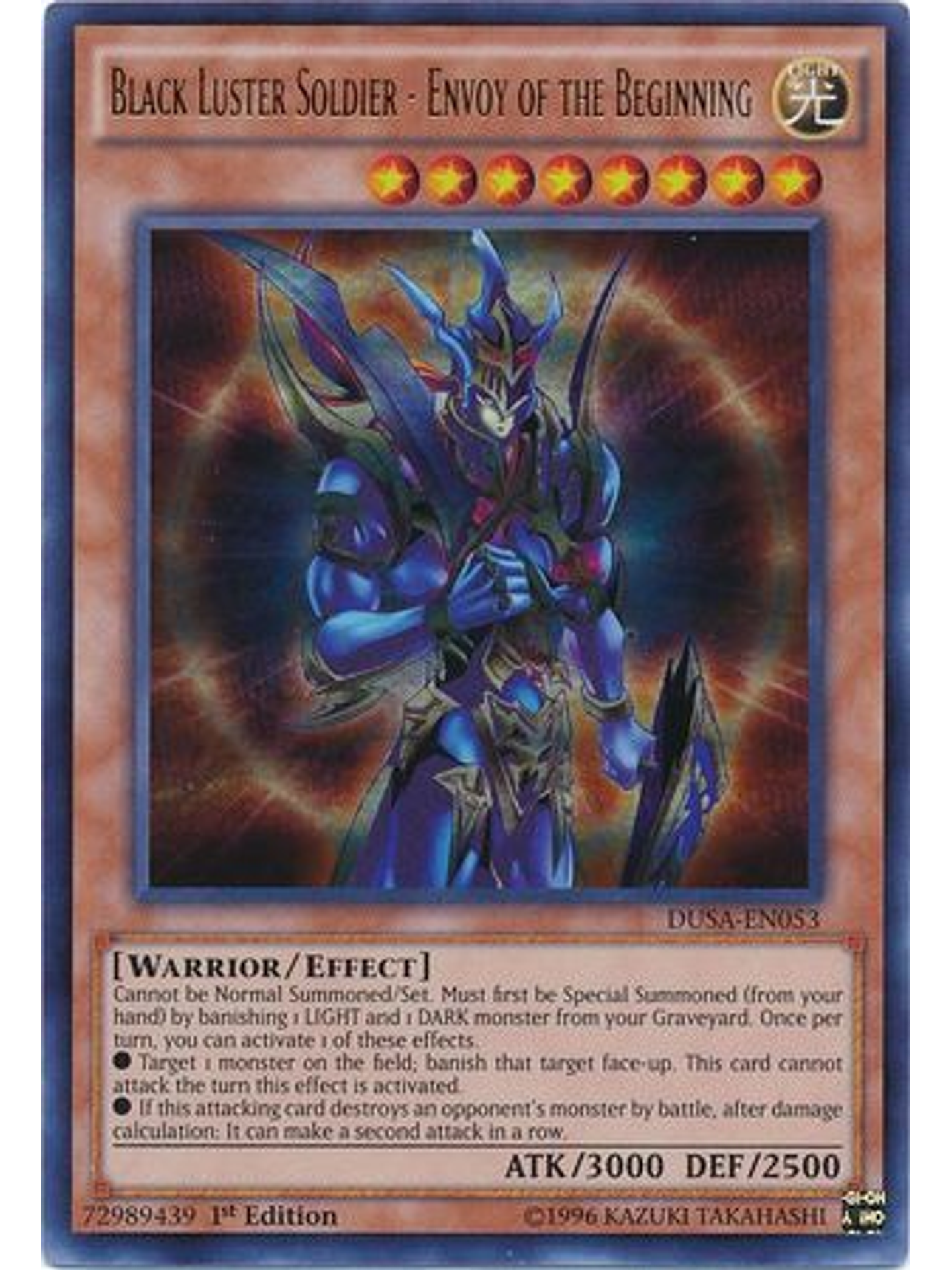 Black Luster Soldier - Envoy of the Beginning - DUSA-EN053 - Ultra Rare 1st Edition 1