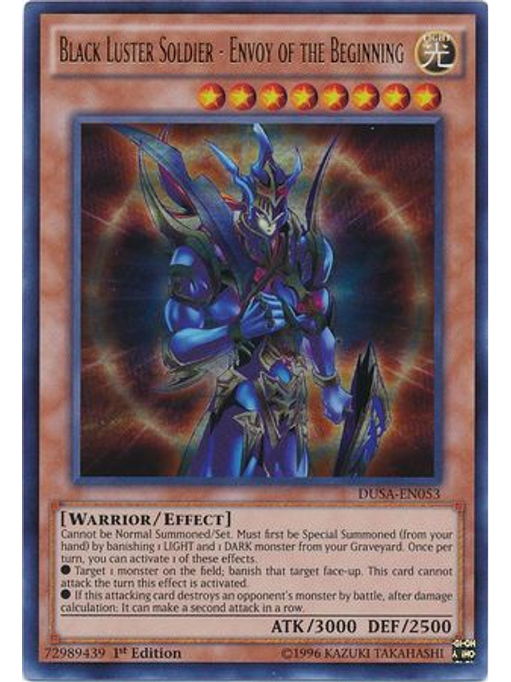 Black Luster Soldier - Envoy of the Beginning - DUSA-EN053 - Ultra Rare 1st Edition 1