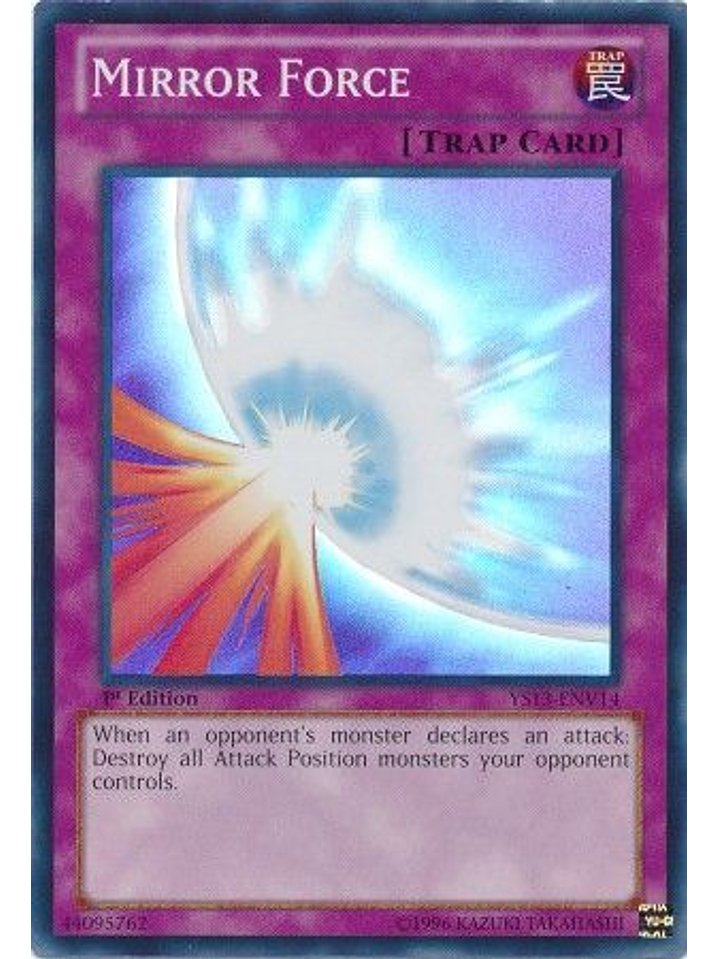 Mirror Force - YS13-ENV14 - Super Rare 1st Edition 1