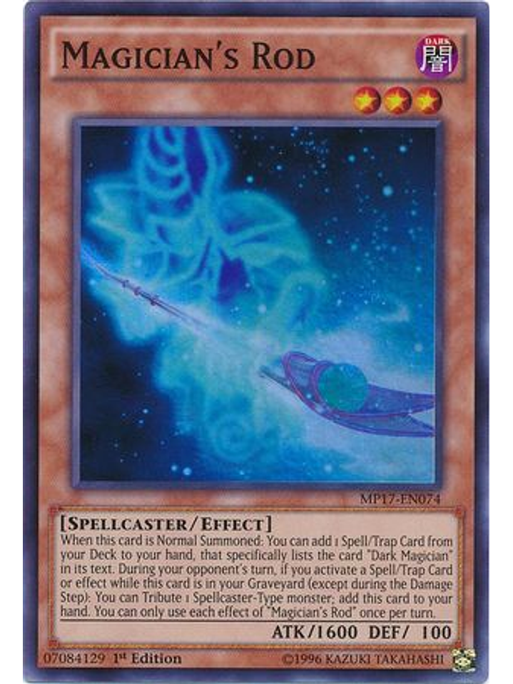 Magician's Rod - MP17-EN074 - Super Rare 1st Edition 1