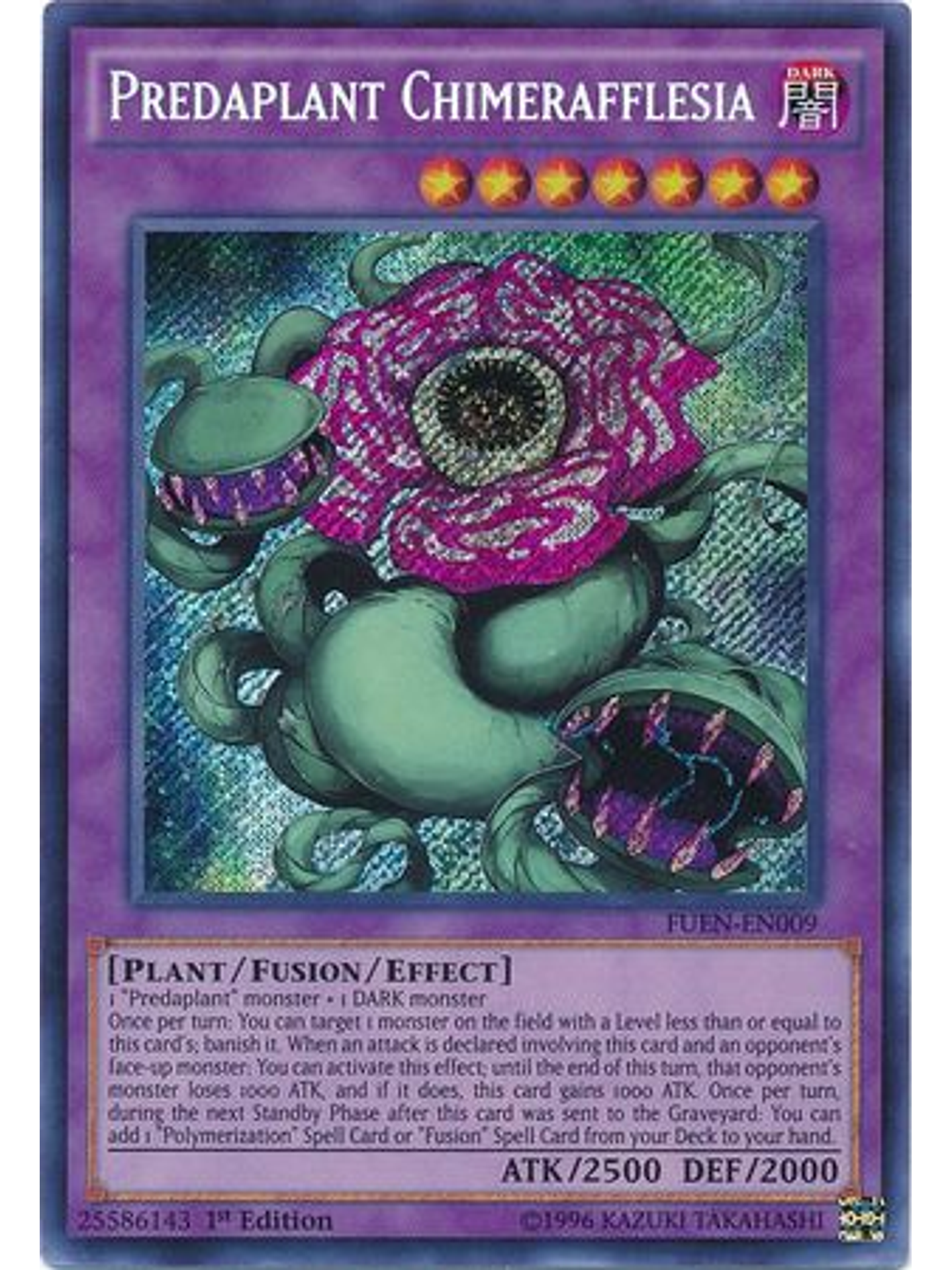 Predaplant Chimerafflesia - FUEN-EN009 - Secret Rare 1st Edition 1
