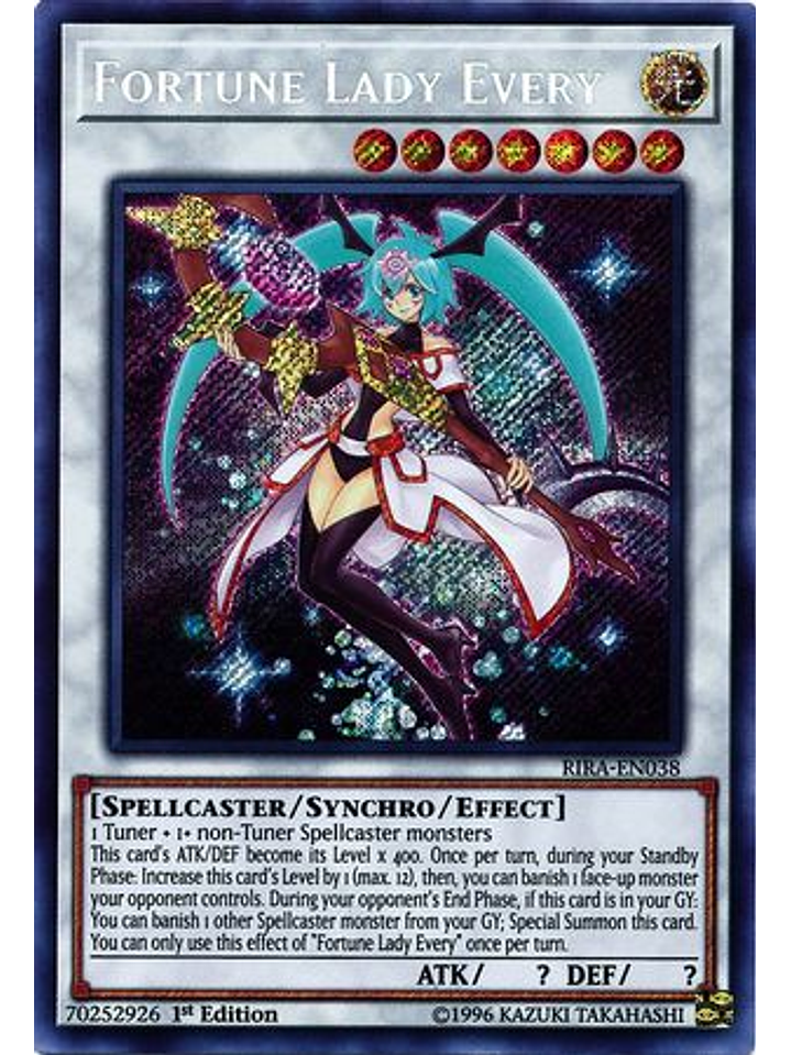Fortune Lady Every - RIRA-EN038 - Secret Rare 1st Edition 1