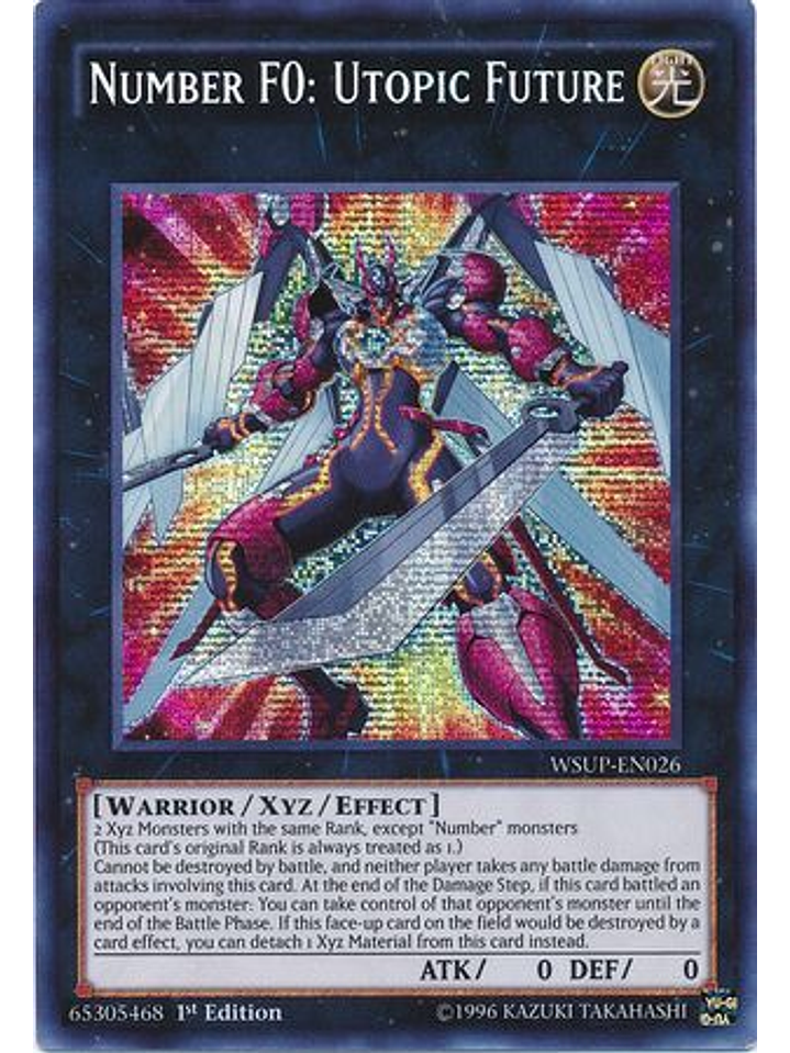 Number F0: Utopic Future - WSUP-EN026 - Prismatic Secret Rare 1st Edition 1