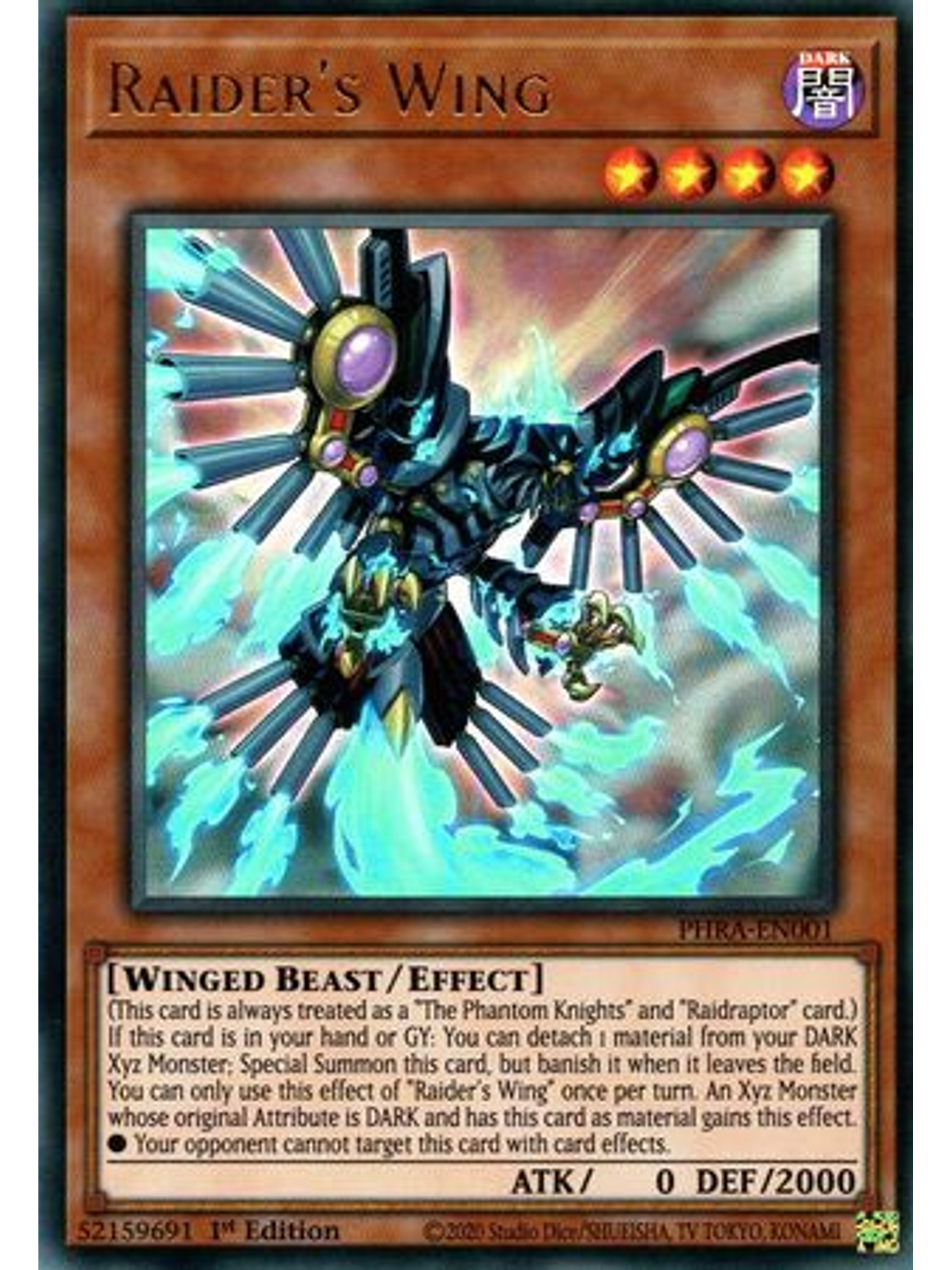 Raider's Wing - PHRA-EN001 - Ultra Rare 1st Edition 1