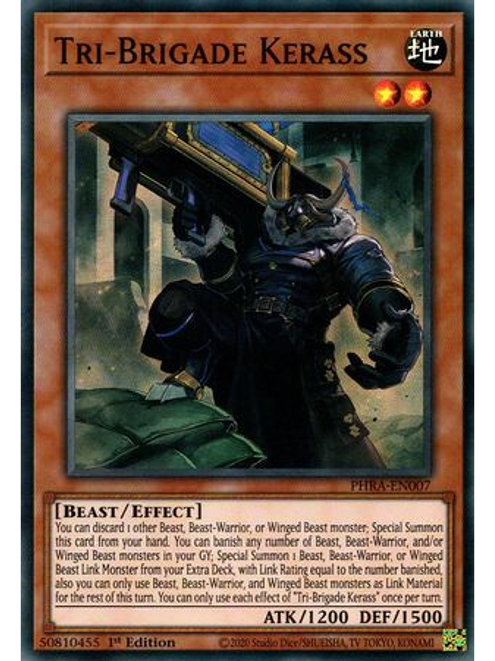 Tri-Brigade Kerass - PHRA-EN007 - Super Rare 1st Edition 1