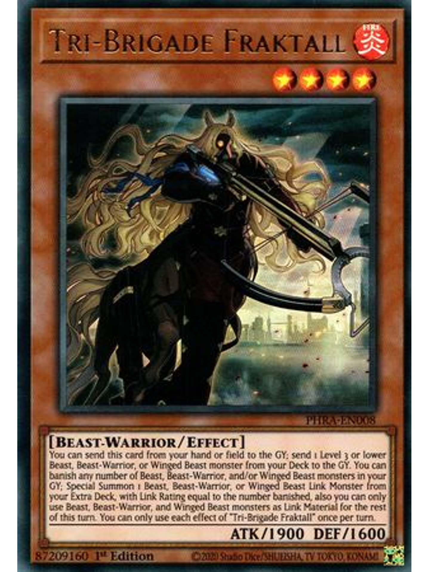 Tri-Brigade Fraktall - PHRA-EN008 - Ultra Rare 1st Edition 1