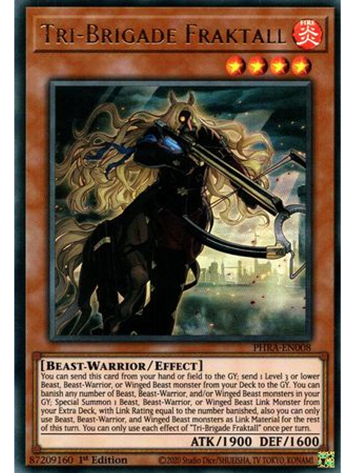 Tri-Brigade Fraktall - PHRA-EN008 - Ultra Rare 1st Edition 1