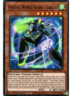 Virtual World Roshi - Laolao - PHRA-EN011 - Super Rare 1st Edition