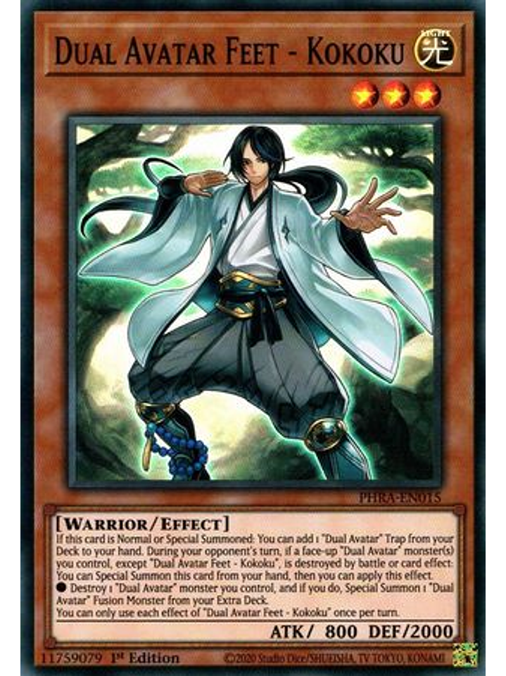 Dual Avatar Feet - Kokoku - PHRA-EN015 - Super Rare 1st Edition 1