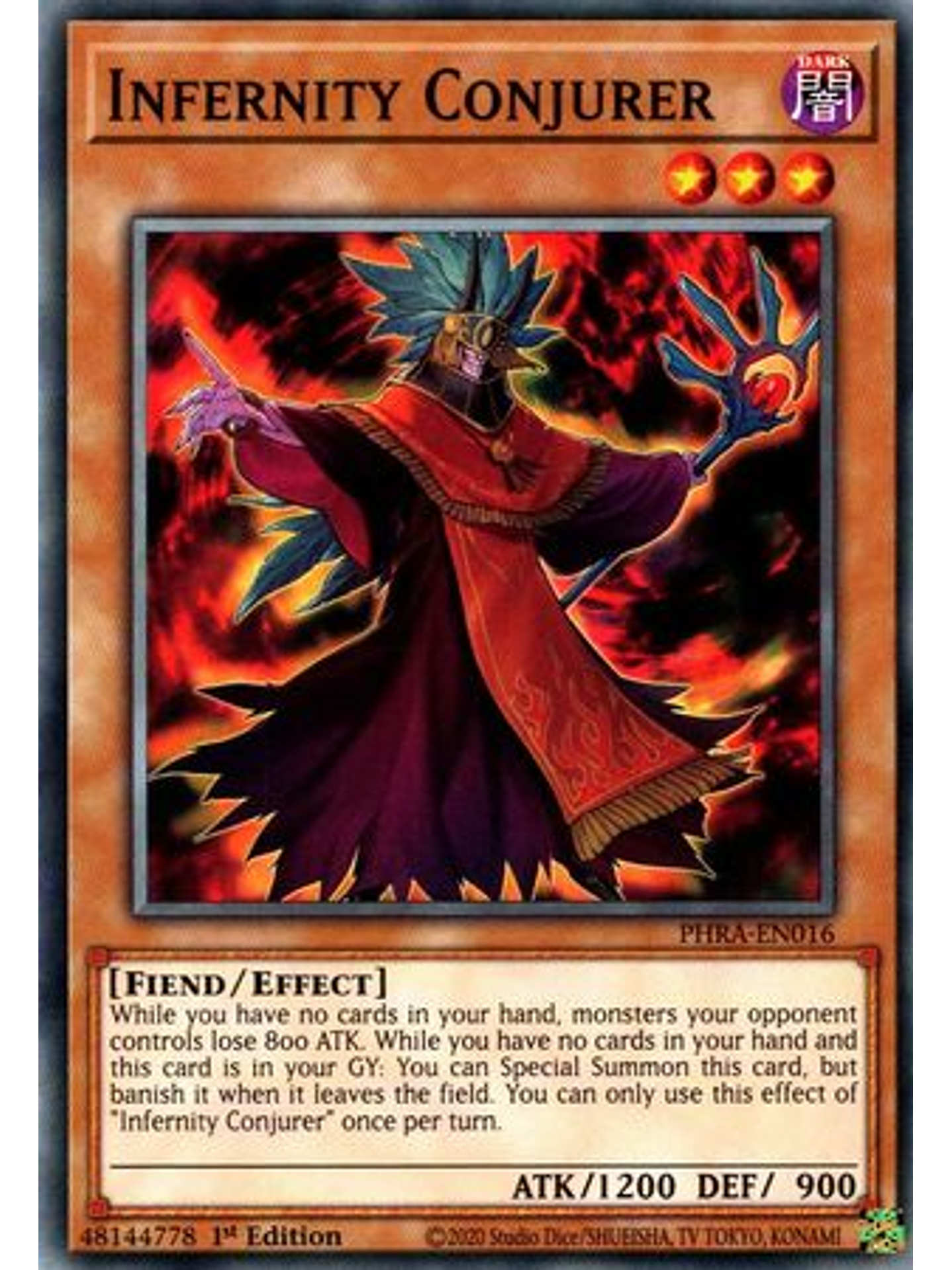 Infernity Conjurer - PHRA-EN016 - Common 1st Edition 1