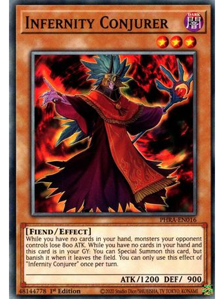Infernity Conjurer - PHRA-EN016 - Common 1st Edition 1