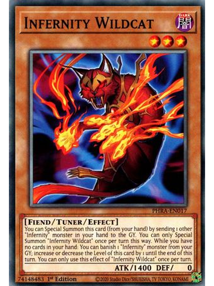 Infernity Wildcat - PHRA-EN017 - Common 1st Edition 1