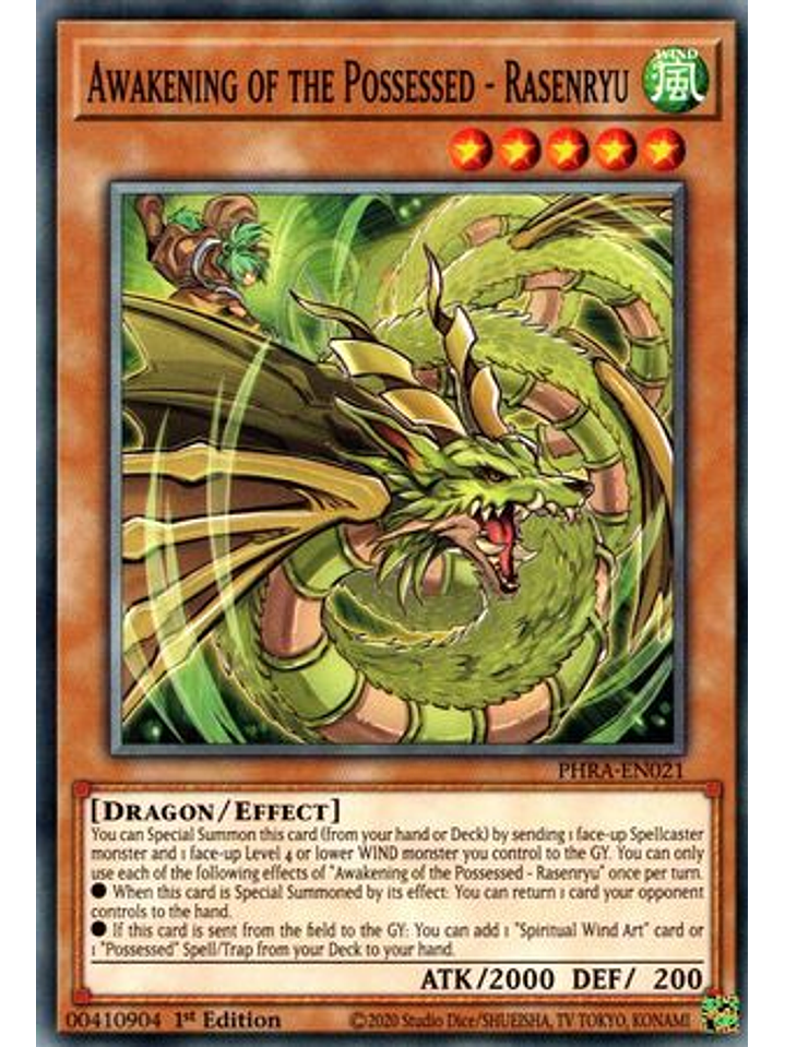 Awakening of the Possessed - Rasenryu - PHRA-EN021 - Common 1st Edition 1