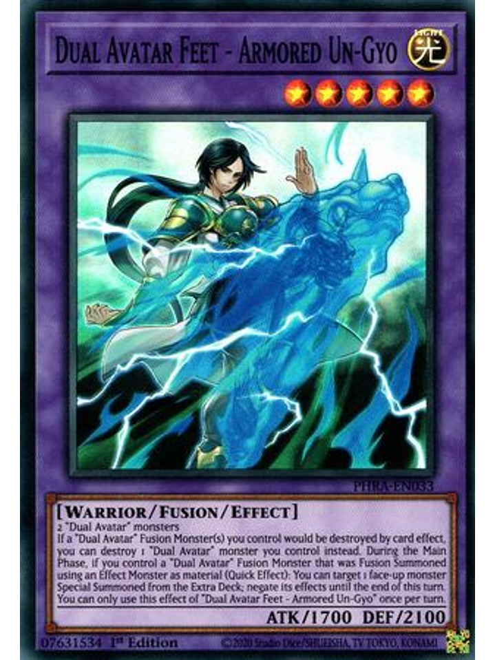 Dual Avatar Feet - Armored Un-Gyo - PHRA-EN033 - Super Rare 1st Edition 1
