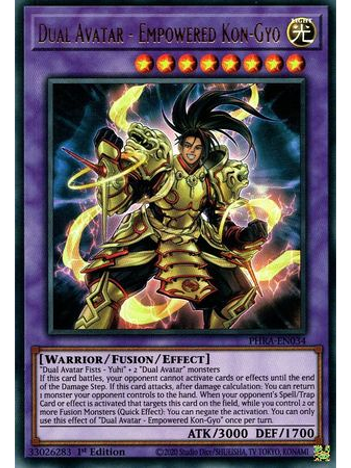 Dual Avatar - Empowered Kon-Gyo - PHRA-EN034 - Ultra Rare 1st Edition 1