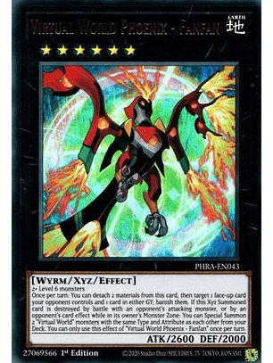 Virtual World Phoenix - Fanfan - PHRA-EN043 - Ultra Rare 1st Edition