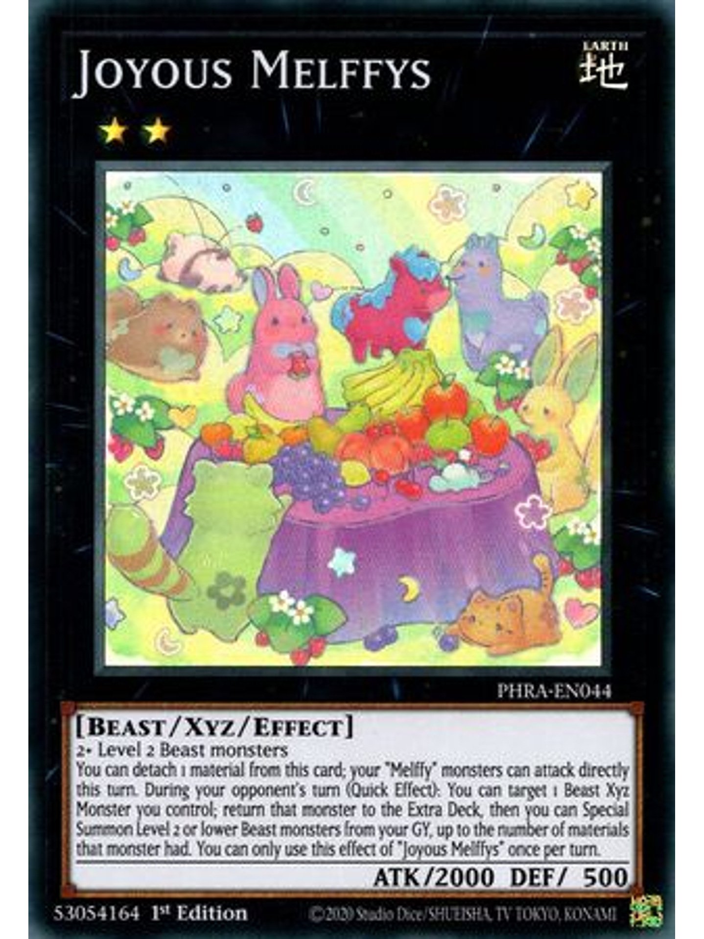 Joyous Melffys - PHRA-EN044 - Super Rare 1st Edition 1