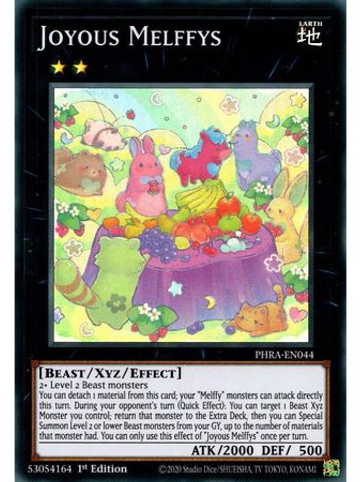 Joyous Melffys - PHRA-EN044 - Super Rare 1st Edition 1