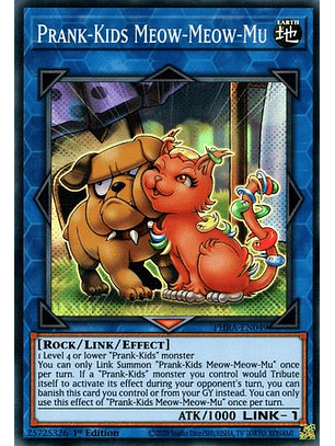 Prank-Kids Meow-Meow-Mu - PHRA-EN049 - Super Rare 1st Edition