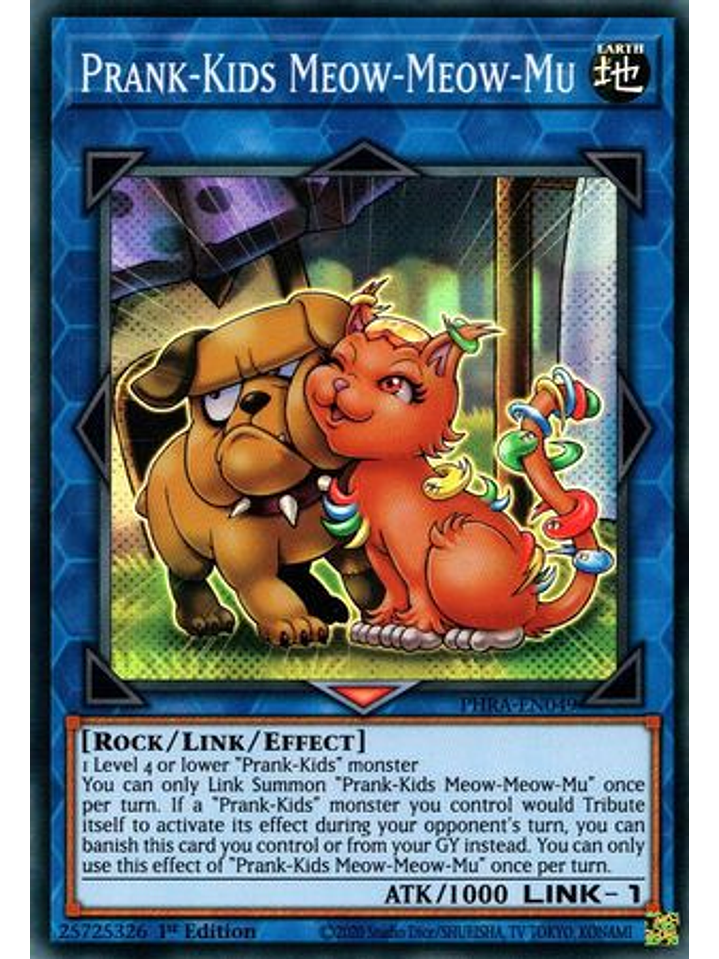 Prank-Kids Meow-Meow-Mu - PHRA-EN049 - Super Rare 1st Edition 1