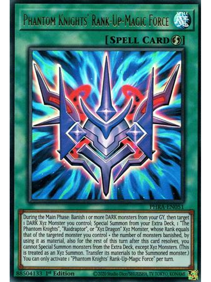 Phantom Knights' Rank-Up-Magic Force - PHRA-EN051 - Ultra Rare 1st Edition 1