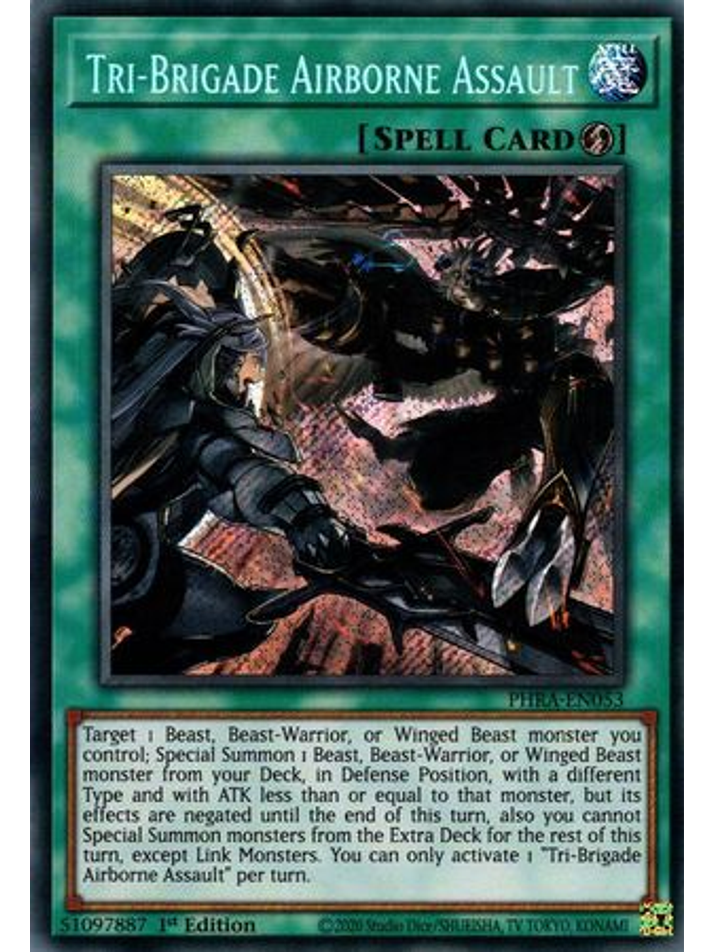 Tri-Brigade Airborne Assault - PHRA-EN053 - Secret Rare 1st Edition 1