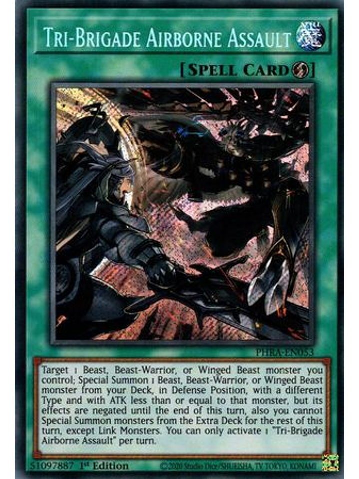Tri-Brigade Airborne Assault - PHRA-EN053 - Secret Rare 1st Edition 1