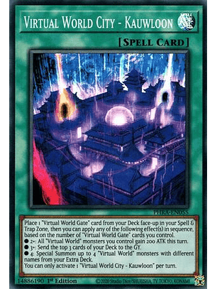 Virtual World City - Kauwloon - PHRA-EN055 - Super Rare 1st Edition