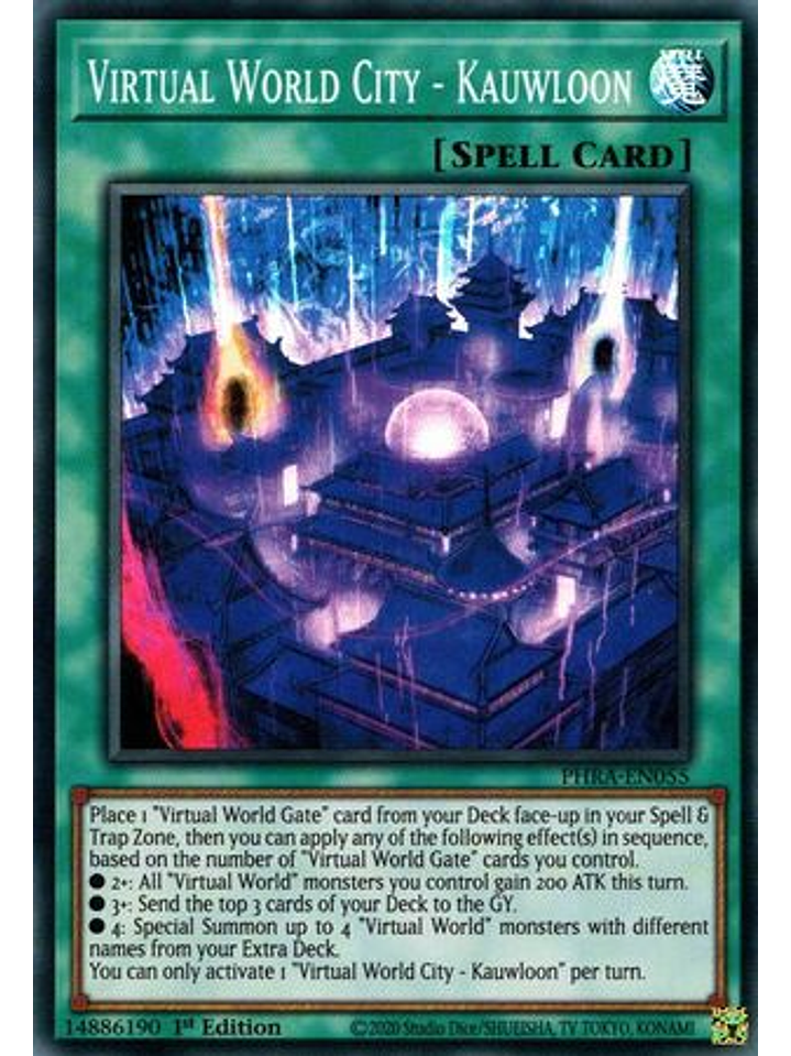 Virtual World City - Kauwloon - PHRA-EN055 - Super Rare 1st Edition 1