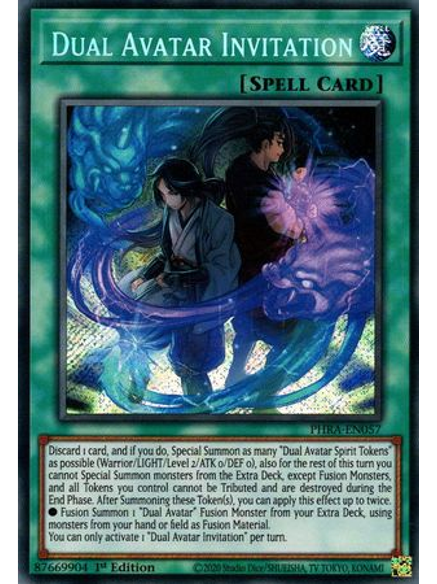 Dual Avatar Invitation - PHRA-EN057 - Secret Rare 1st Edition 1