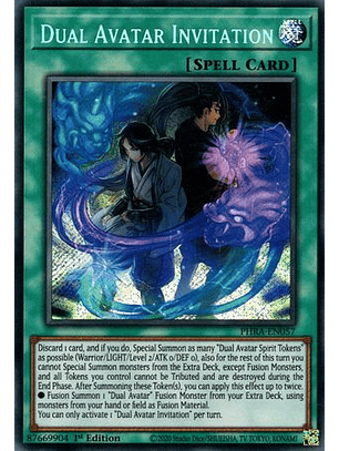 Dual Avatar Invitation - PHRA-EN057 - Secret Rare 1st Edition