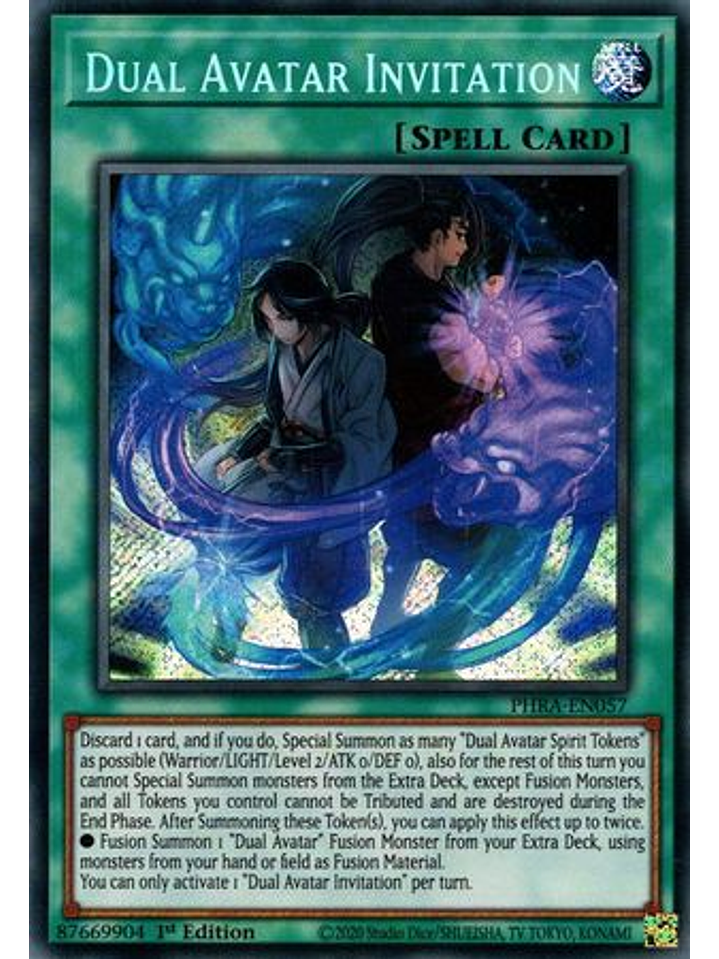Dual Avatar Invitation - PHRA-EN057 - Secret Rare 1st Edition 1