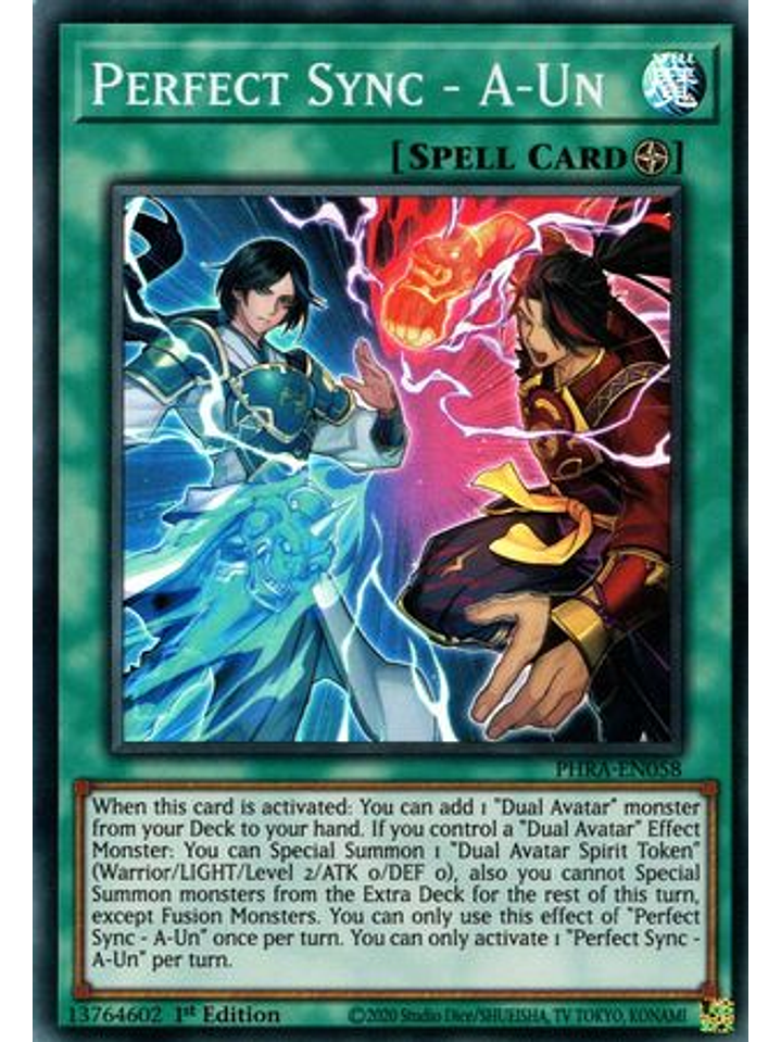 Perfect Sync - A-Un - PHRA-EN058 - Super Rare 1st Edition 1