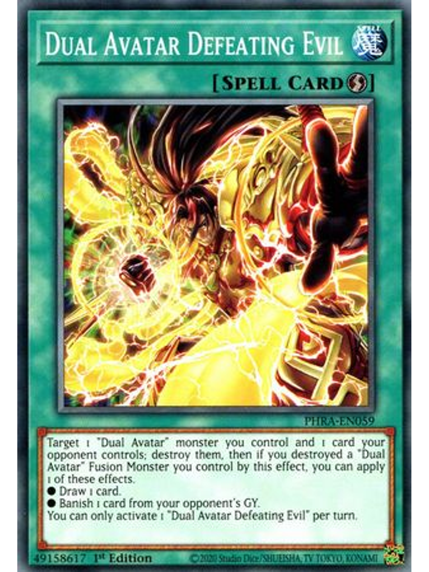 Dual Avatar Defeating Evil - PHRA-EN059 - Common 1st Edition 1