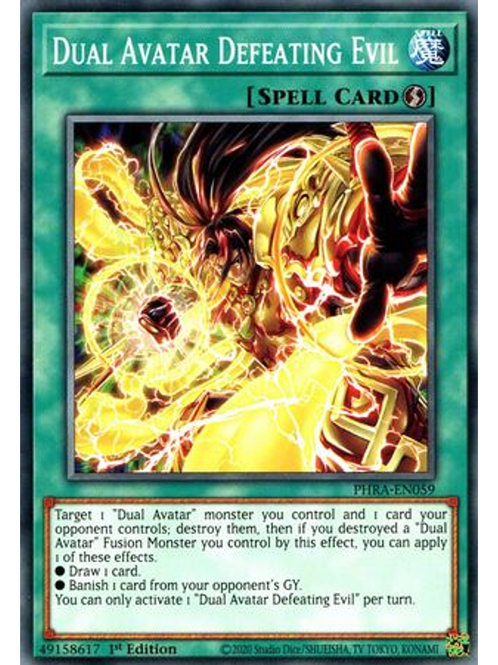 Dual Avatar Defeating Evil - PHRA-EN059 - Common 1st Edition 1
