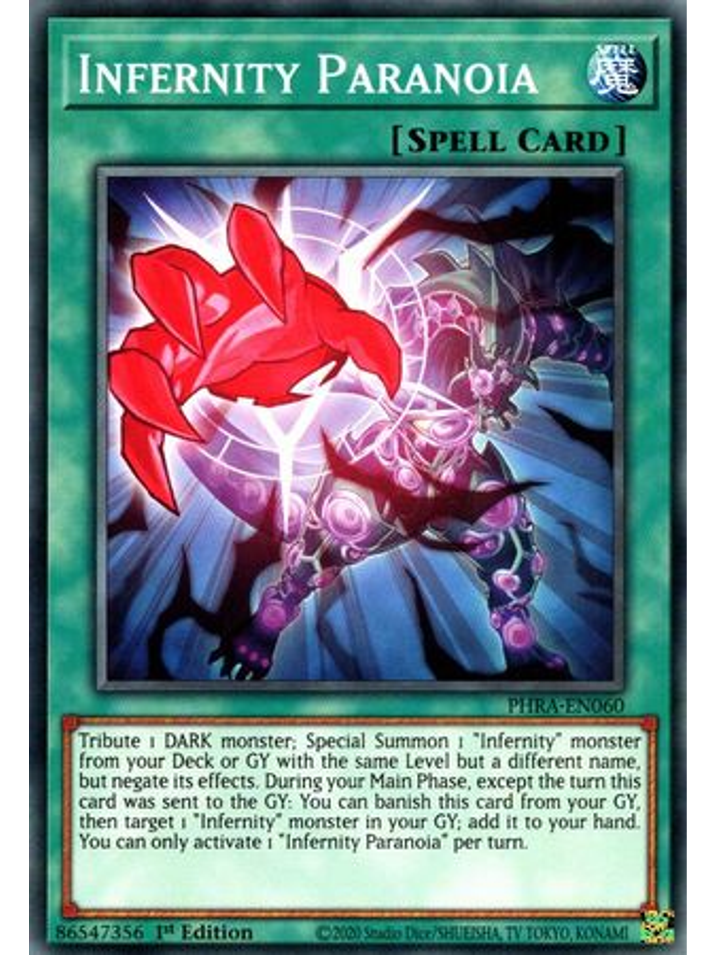 Infernity Paranoia - PHRA-EN060 - Common 1st Edition 1