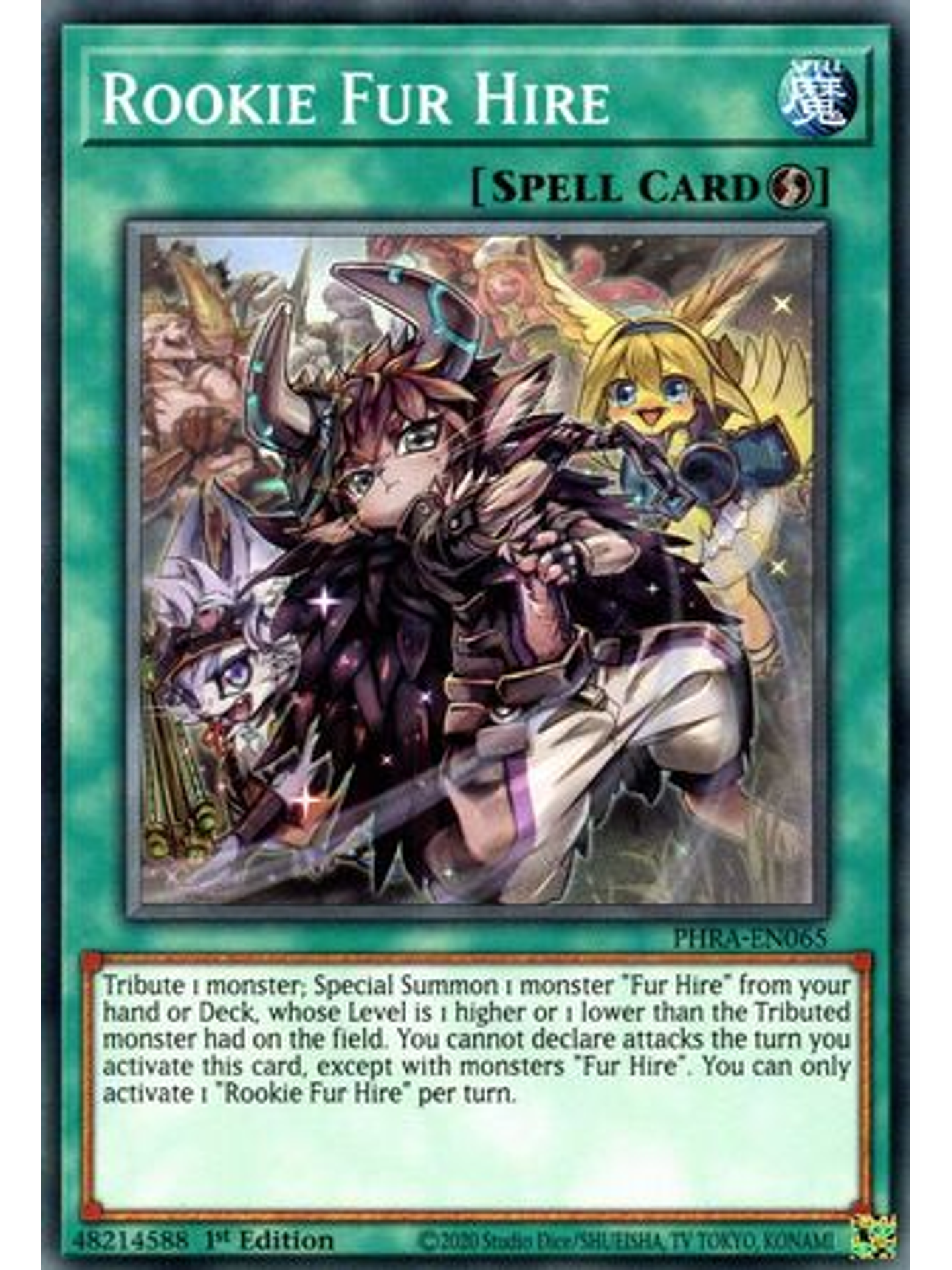 Rookie Fur Hire - PHRA-EN065 - Common 1st Edition 1