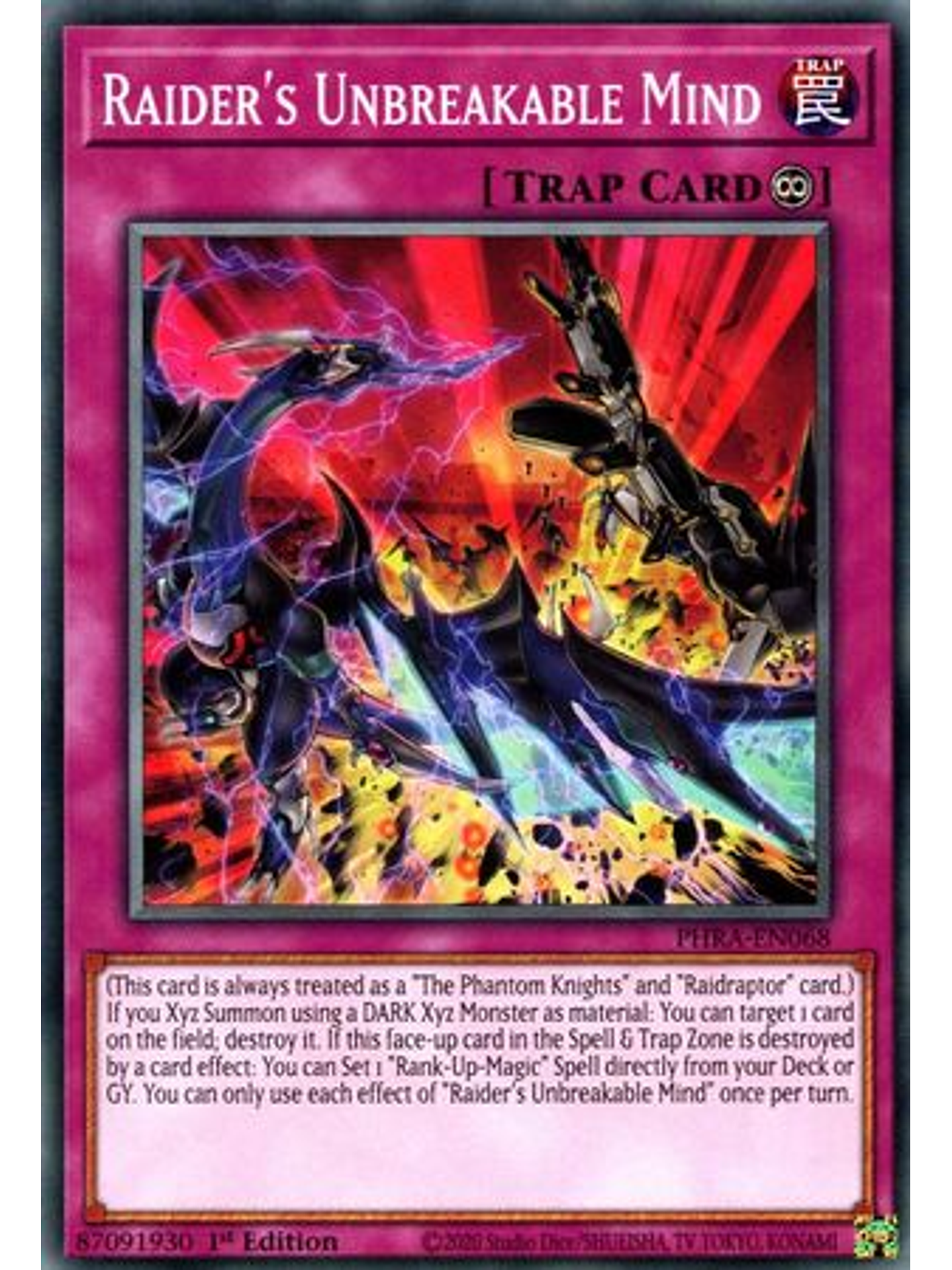 Raider's Unbreakable Mind - PHRA-EN068 - Common 1st Edition 1