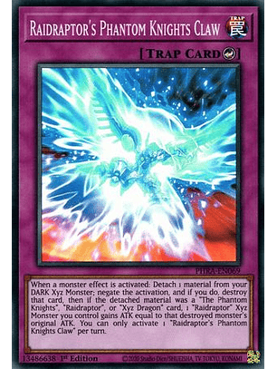 Raidraptor's Phantom Knights Claw - PHRA-EN069 - Super Rare 1st Edition
