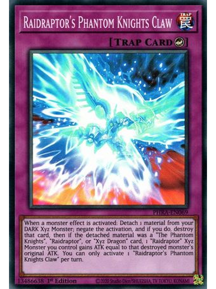 Raidraptor's Phantom Knights Claw - PHRA-EN069 - Super Rare 1st Edition 1