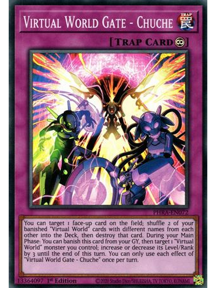 Virtual World Gate - Chuche - PHRA-EN072 - Super Rare 1st Edition 1