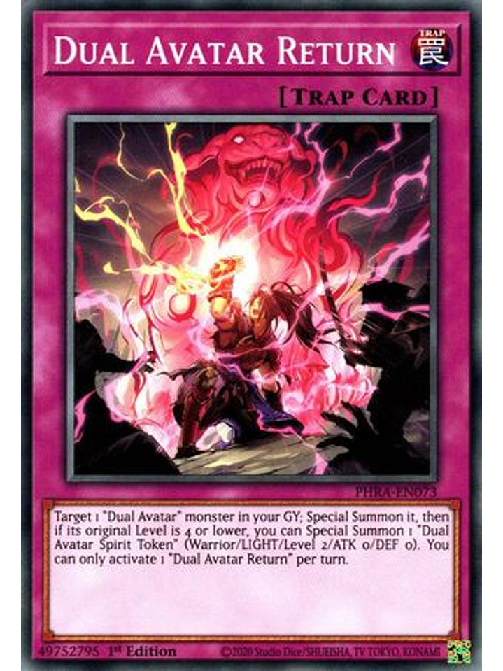 Dual Avatar Return - PHRA-EN073 - Common 1st Edition 1