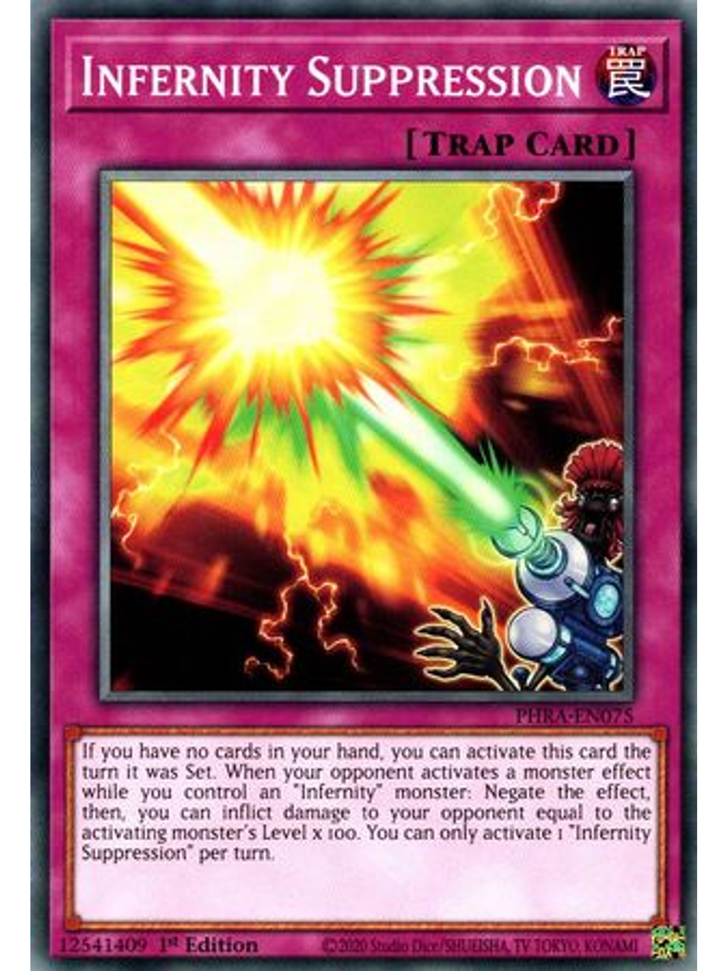 Infernity Suppression - PHRA-EN075 - Common 1st Edition 1