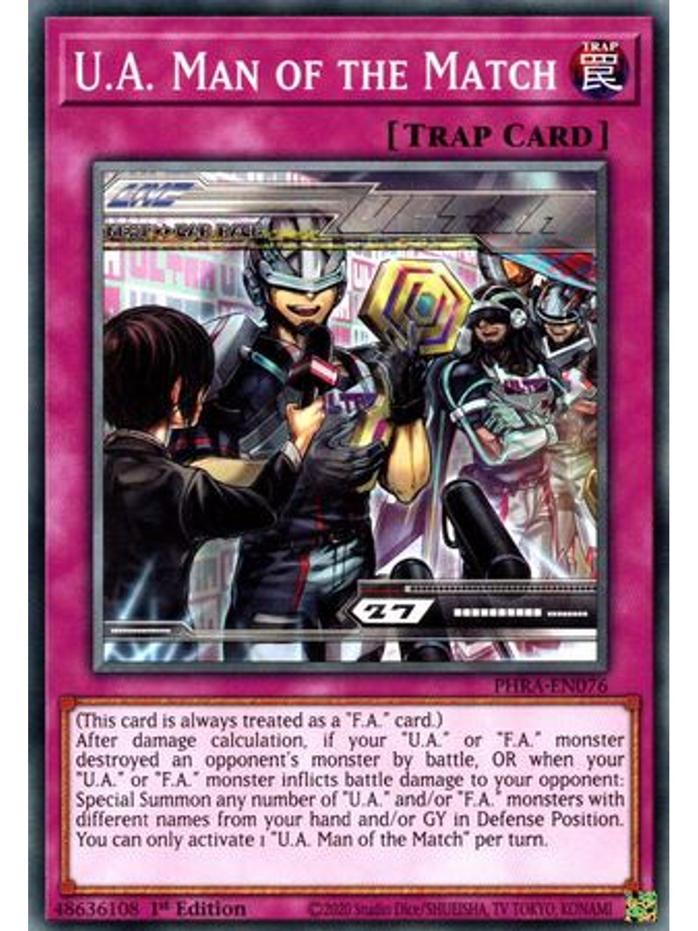 U.A. Man of the Match - PHRA-EN076 - Common 1st Edition 1