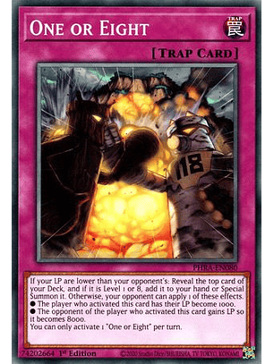 One or Eight - PHRA-EN080 - Common 1st Edition