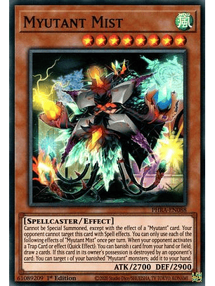 Myutant Mist - PHRA-EN088 - Super Rare 1st Edition